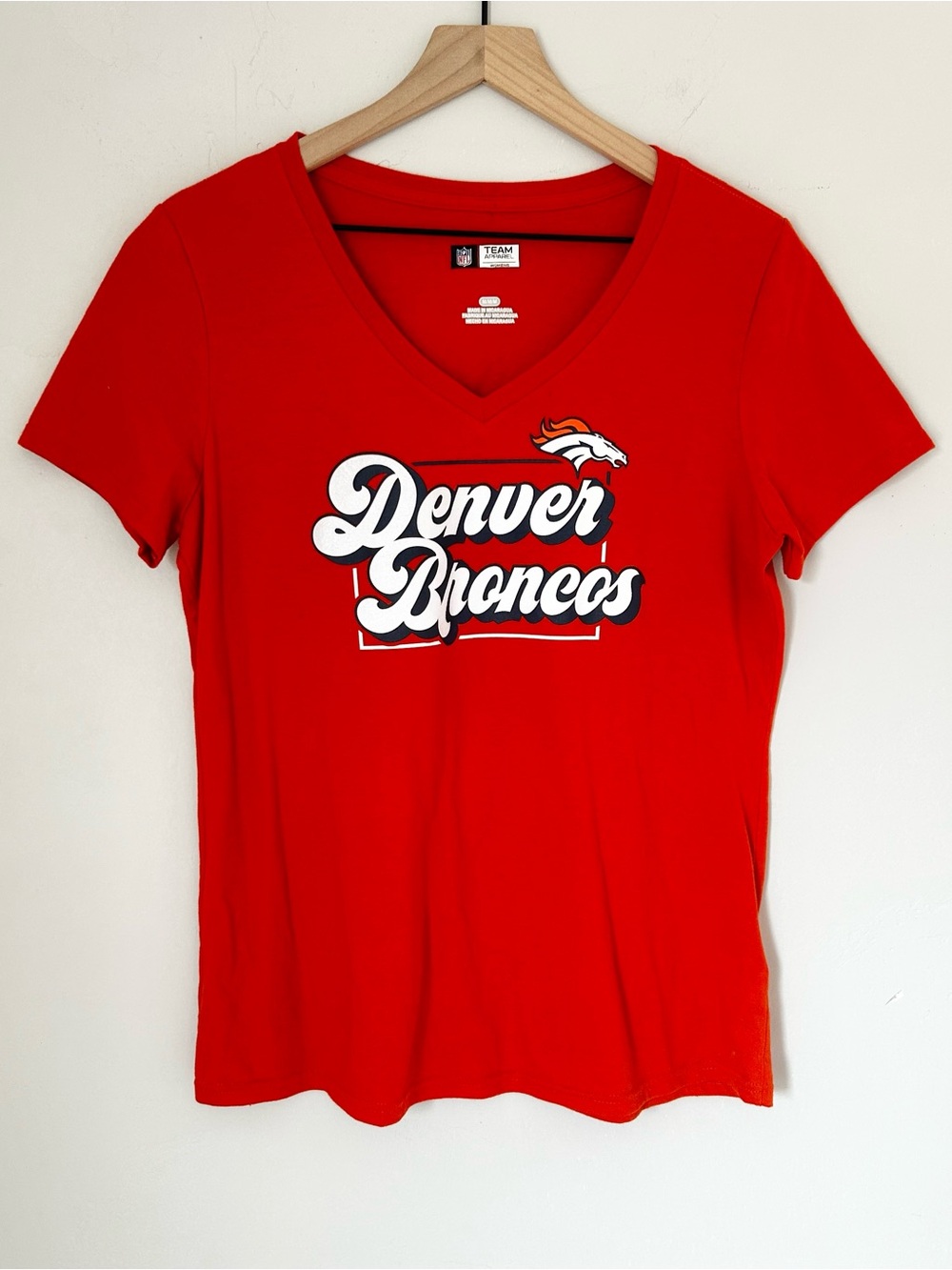 NFL Denver Broncos Women’s V-Neck Short Sleeve Shirt